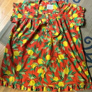 PRINTFRESH Pintuck Nightgown in Lemon Zest